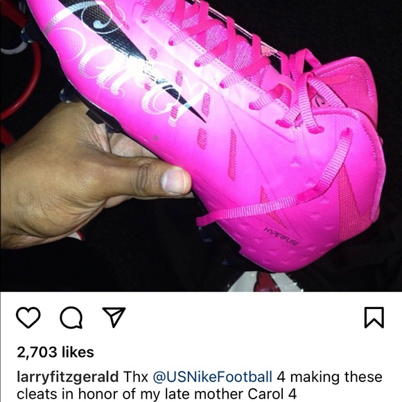 Authentic “Carol” Larry Fitzgerald BCA cleats 🔥🔥 - Picture 8 of 9